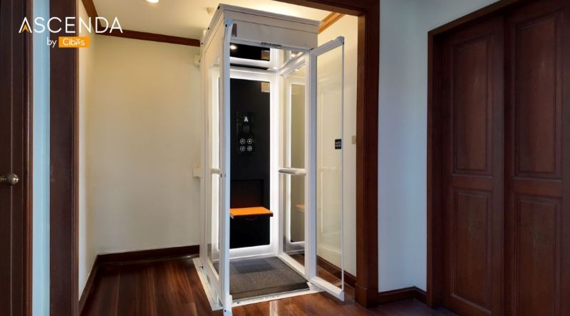 อาเซนดาลิฟท์ แบรนด์น้องใหม่ของ Cibes Lift Group ออกแบบสำหรับบ้านที่มีพื้นที่จำกัด เป็นลิฟท์ไร้ปล่อง ไม่ต้องมีบ่อ และไม่มีห้องเครื่อง (MRL : Machine Roomless)