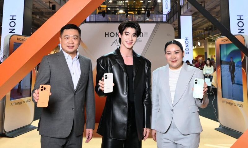 “บลู พงศ์ทิวัตถ์” เสิร์ฟความฟินในงานเปิดตัวสมาร์ตโฟน HONOR 600 Series พร้อมชวนสัมผัสนวัตกรรมสุดล้ำ AI ทัชเดียว เปลี่ยนโลก
