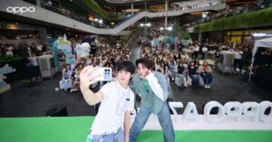 “ตี๋ตี๋–ป๋อ” แท็กทีมแฟน ๆ เซลฟี่กว้างเต็มเฟรม สนุกเต็มฟีลกับ OPPO A7 Pro Series 5G วางจำหน่ายแล้ววันนี้ ราคาเริ่มต้น 13,999 บาท